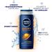 LEVEL MEN NIVEA MEN Sports shower gel 400 ml vitalizing and caring shower gel with minerals refreshing shower for active men - Buy Online on GoSupps.com