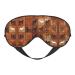 Brown Horse Print Unisex Sleep Eye Mask Soft Comfort Eye Shade Cover for Travel/Yoga/Shift Work Black