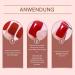  XIAOXIAOYU XIAOXIAOYU 22-Pack Gel Nail Polish Films Red Durable Waterproof Stickers for Manicure Pedicure Home Art Autumn - Buy Online on GoSupps.com