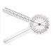 Rehabilitation Advantage 12" Plastic Goniometer 360 Degree ISOM, Clear, 0.1 lb, 1.6 Oz 0.1 Pound 360 Degree 12''