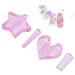 2pcs professional embossed mold star heart shape nail art metal frame bending molds manicure tool