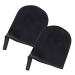 POPETPOP Lot de 2 Applicateurs Autobronzants en Velours Noir Taille S Moufles R utilisables pour Bronzage Corps et Visage Applicateurs Mousse et Lotion pour Bronzage Uniforme Soin Peau