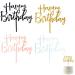 4 Pieces Happy Birthday Cake Topper Cake Decoration Supplies Cake Topper Cake Toppers Birthday Personalised for Birthday Cake Decorations Supplies (Multicolor)