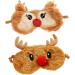 Shop Minkissy 6 Pcs Plush Blindfold Set | Men's & Kid's Eye Masks for Sleep Travel & Relaxation - Soft Cozy & Fun Designs - Buy Online on GoSupps.com