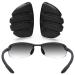 ToughAsNails Replacement Nose Pads for Maui Jim Makaha MJ405/Sandy Beach MJ408/Ho'okipa MJ407 and Martini Sunglasses 1 Pair Black