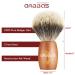 Anbbas 4-in-1 Shaving Set - Pure Badger Hair Brush, Wooden Handle, Stainless Steel Stand & Natural Soap Puck for Men - Buy Online on GoSupps.com