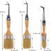 Mister Rui Chalk Wax Paint Brush Set - 3 Pcs Large Brushes for Chalk & Furniture Paint - Natural Bristles - Ideal for Acrylic/Milk Paint - Includes 1 Small Round & 2 Large Oval Brushes - Buy Online on GoSupps.com