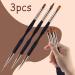 Professional 3-Piece Nail Art Brushes Set for Gel Polish - Double Ended Design for DIY Polygels Manicure & Ombre - Fine Liner & Drawing Paint Pen Varnish Tool (8/9/12mm) - Buy Online on GoSupps.com