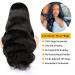 Exalelr 20 Inch Body Wave Lace Front Wig Human Hair HD Lace 150 Density - Natural Black for Black Women - Buy Online on GoSupps.com
