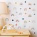 152PCS Rainbow Stars Wall Decals - DIY Stickers for Girls Bedroom & Nursery Room Decor - Buy Online on GoSupps.com