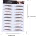 DRESSOOS Fake Eyebrow Stickers 4pcs Eyebrow Stickers Eyebrow Transfers Stickers Water Transfer Eyebrow Sticker 4d Semi-permanent - Buy Online on GoSupps.com