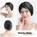 Fyy Silk Bonnet for Sleeping - Large Satin Double-Layer Hair Wrap - Adjustable Sleep Cap for Curly Thick Black Hair - Women's Hair Care - Buy Online on GoSupps.com