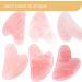 Premium Rose Quartz Gua Sha Tool | Natural Jade Facial Massage Stone for Anti-Aging | Heart Shape Skincare Tool - Buy Online on GoSupps.com