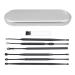 Healifty Ear Cleaning Kit Ear Cleaning Kit Cleaning Tools 1 Set Stainless Steel Earwax Cleaning Scoops Practical Ear Cleaners Earwax Removing Tools Ear Cleaning Tool Cleaning Tools Cleaning Tools Black