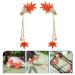 Autumn Leaf Hair Clips & Accessories | Elegant Chinese Tassel Headdress for Women - Buy Online on GoSupps.com