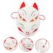 ABOOFAN FOCK MASKE - Half Face Cosplay Anime Mask | Portable Party & Festival Decoration | Anbu Fox White Neko-Katzenmask - Buy Online on GoSupps.com