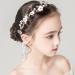 Bridal Hair Accessories Flower Wedding Hair Vine Rhinestone Crystal Headpiece With Detachable Ribbon Bridal Pearl Hair Style Accessories For Bridesmaid Women Lady Prom Party - Buy Online on GoSupps.com