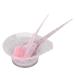 Coloring Brush Set for Hair Dyeing - 3-Piece Tinting Brushes for Home Salon - Pink Hairdresser Tools - Buy Online on GoSupps.com