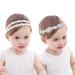 Wisebom 2 pcs baby girls headbands flower headband soft soft cute hair band Elastic hair accessories girls hair accessories for newborn infants
