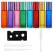 Cunz 8Pcs Oi roll on glass bottles for essential oil glass roller containable container aromatherapy fragrance glass attachment 10ml 8PCs essential oils roller bottles