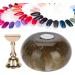 Nail Stand For Press Ons Nail Practice Stand Nail Holder For Painting Nails Magnetic Golden Base Nail Tips Holders Fingernail Display Stands For DIY Nail Art Practicing Manicure - Buy Online on GoSupps.com