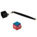 OKKO Pocket Chalker Billiard Pool Cue Chalk Holder Black + 1 pc of Master Chalk
