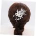 FRCOLOR Pearl Hair Pin Bridal Crystal Hair Clip Rhinestone Barrettes Headpiece for Women Bridal Hair Comb Bridal Hair Accessories Flower Girl Hair up Rhinestone Rhinestones Bride - Buy Online on GoSupps.com