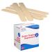 Dynarex Tongue Depressors Wood Senior 6 Non-Sterile with Precision Cut and Polished Smooth Edges for Medical Uses 1 Box of 500 Tongue Depressors Wood Brown