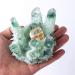 Natural Crystal Cluster Rock Quartz Minerals Rough Stone Stones Home Decoration 500-650g Suitable for Furniture Decoration Full of Texture (Color : Green)