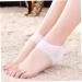 Housoutil 1 Pair Heel Sleeves for Silicone Heel Sleeve Heel Support Insoles for Plantar Heel Cups Shoe Filler Heel Insole Socks for Plantar Cracked Moisturizing Gel White medium - Buy Online on GoSupps.com
