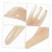 Frcolor 5-in-1 Guasha Tool & Massage Comb Set Jade Beeswax & Scratch Brush for Beauty Salons - International Shipping - Buy Online on GoSupps.com