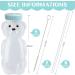 Honey Bear Straw Cup Set - 4 Baby Cups with Flexible Straws & Cleaning Brush | 8oz Juice Bottles for Infant Feeding | Ideal for Poor Oral Health - Blue - Buy Online on GoSupps.com