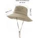 Muryobao Men's Sun Hat UPF 50+ Wide Brim Breathable Safari Cap, Khaki - Buy Online on GoSupps.com