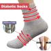 Large Size Diabetic Tube Socks - 1 Pair for Foot Discomfort in Diabetic Feet (Black) - Buy Online on GoSupps.com