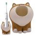 Animal Toothbrush Holder & Stand Organizer | Punch-Free Bathroom Storage for Makeup Brushes Razors & Toothpaste - Buy Online on GoSupps.com