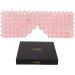 Handcrafted Rose Quartz Eye Mask with Cooling Jade - Reduce Puffiness & Dark Circles | Facial Massage | Crystal Pink - Buy Online on GoSupps.com