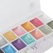 Nail Watercolor Paint Set 12 Colors Solid Metallic Nail Color Powder Pigment Set Body Painting Fluorescent Powder for Nail Artists and Beginners - Buy Online on GoSupps.com