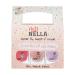 Miss Nella Good Vibellack 3 Set: Abracadabra Sugar Hugs & Butterfly Wings pull-off nail polish especially for children peel-off non-toxic water-based odorless
