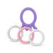 Dr. Brown's Flexees Friends Silicone Teether Purple Octopus Dr. Brown s Flexees Beaded Teether Rings 100% Silicone Soft & Easy to Hold Encourages Self-Soothe 3 Pack Pink White BPA Free 3m+