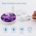 Buy Purple Flower Butterflies Contact Lens Case | Travel & Care Box for Contact Lenses - Durable & Stylish - Buy Online on GoSupps.com