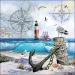 20 Moments by the Sea Napkins | Anchor & Seagull Design | 33x33cm Beach & Maritime Decor - International Shipping Available - Buy Online on GoSupps.com
