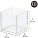 mDesign Prism Collection Cosmetic Organizer - 6 Pack, Clear/Rose Gold - Ideal for Bathroom, Bedroom, Vanity Countertop - Makeup Storage Bin for Brushes, Palettes, Lipstick, Blush - Buy Online on GoSupps.com