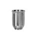 nu steel CHC5H 18/8 Stainless Steel Chic Collection Beaded Decorative Cup Holder Tumblers for Bathroom Countertops Desk Dorm and Vanity Shiny Finish Clear