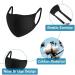 Adult Face Mask Reusable Washable Breathable Unisex Protective Comfortable Cloth - 3 Masks Black - Buy Online on GoSupps.com