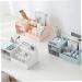 TEHAUX 1pc Box Cosmetic Storage Box Decor Classify Case Cosmetics Organizer Grid Dresser Box Miss 24.5x12cm Blue - Buy Online on GoSupps.com