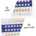 Ultechnovo Tooth Color Card Set - 6 Pieces x 20 | Accurate Tooth Shade Guide for Bleaching & Oral Care - Buy Online on GoSupps.com