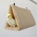 Keeronde Bird Nest Hanging Hammock Swing Toy for Pet Birds - Parrot, Budgie, Cockatiel - Cage Perch, Beige - Buy Online on GoSupps.com