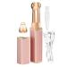 Fovolat Women Shaver for Legs - Electric Women Underarms and Legs 2-in-1 Shaver - Precise Eyebrow Trimming Face Hair Removing Shaver for Camping Business Trips Pink