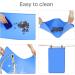 Toplory Waterproof Non-Slip Silicone Pet Bowl Pad - 53x37cm Blue Feeding Mat for Dogs & Cats | International Shipping - Buy Online on GoSupps.com