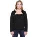 Fashionable Long-Sleeve Chemo Shirt for Women - Easy Chest Port Access | Perfect Gift for Chemo Patients - Black Large - Buy Online on GoSupps.com